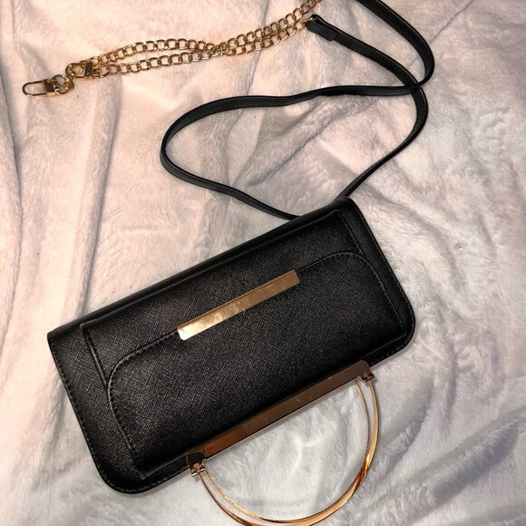 Guang Tong Purse, black w/gold-tone hardware NWOT - Picture 5 of 11